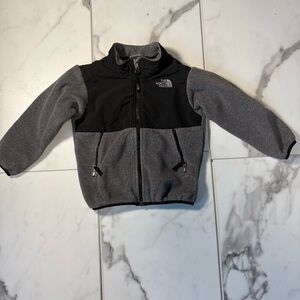 The North Face Black and Gray Fleece Denali Jacket Toddler Size 4T
